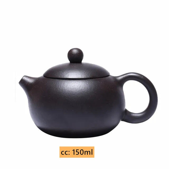 150ml Raw Ore Black Gold Sand Xishi Teapot Antique Yixing Purple Clay Tea Pot Handmade Zisha Beauty Filter Kettle Custom Tea Set