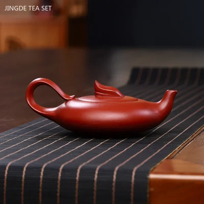 180ml Tradition Yixing Purple Clay Teapot Handmade Dahongpao Filter Beauty Kettle Raw Ore Zisha Tea Accessories Home Teaware