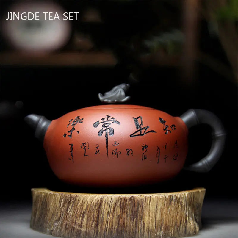 Exquisite Yixing Purple Clay Teapot Handmade Raw Ore Beauty Pot Household Zisha Tea Infuser Chinese Tea Ceremony Supplies 350ml