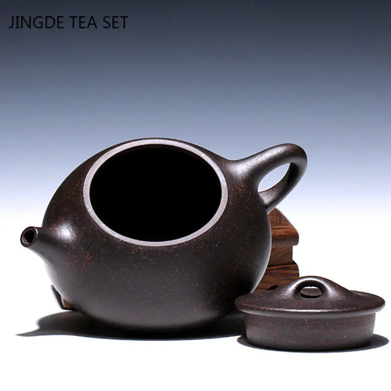 High Quality Yixing Purple Clay Teapot Master Handmade Ball Hole Filter Stone Scoop Pot Chinese Zisha Tea Set Beauty Tea Maker