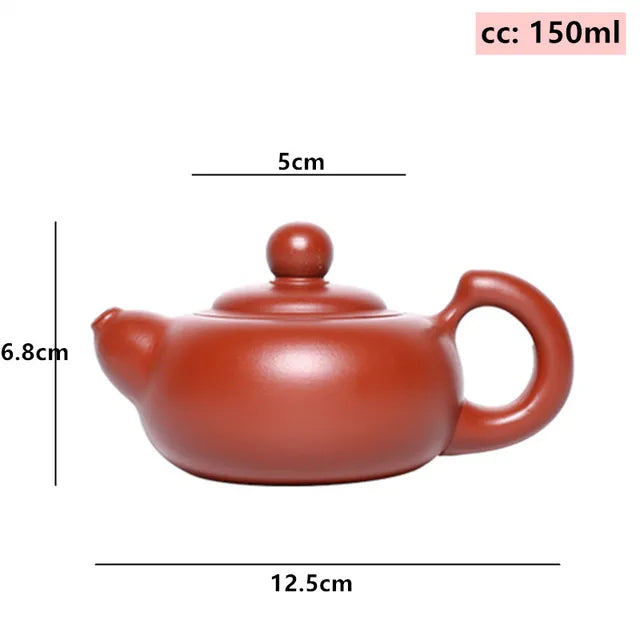 Yixing Handmade Purple Sand Tea Pot Dahongpao Squirrel Pot Home Small Capacity Beauty Teapot Tradition Tea Set Supplies 150ml