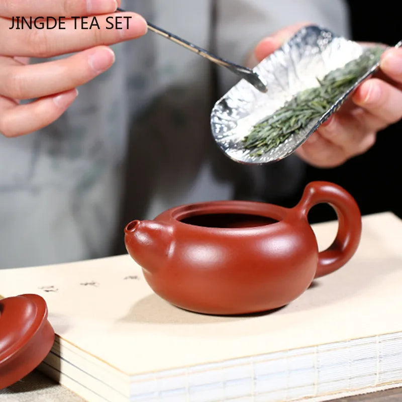 Yixing Handmade Purple Sand Tea Pot Dahongpao Squirrel Pot Home Small Capacity Beauty Teapot Tradition Tea Set Supplies 150ml