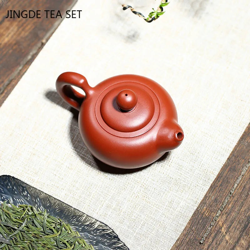 Yixing Handmade Purple Sand Tea Pot Dahongpao Squirrel Pot Home Small Capacity Beauty Teapot Tradition Tea Set Supplies 150ml