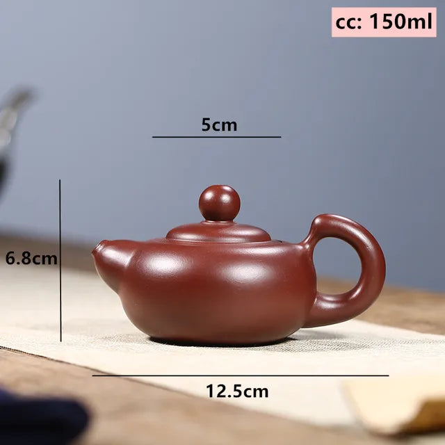 Yixing Handmade Purple Sand Tea Pot Dahongpao Squirrel Pot Home Small Capacity Beauty Teapot Tradition Tea Set Supplies 150ml